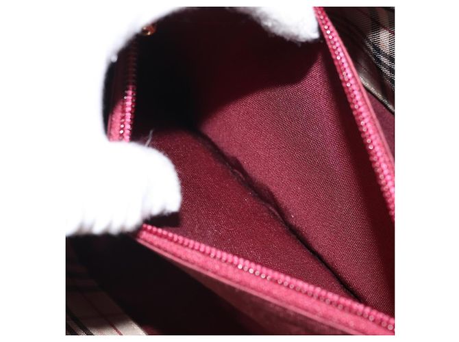 Burberry Borsa a mano in pelle rossa e oro Auth ep13169 Rosso D'oro - vista 22
