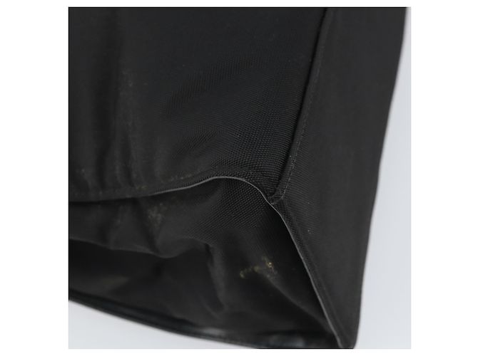 Borsa Tote in Nylon Nera Argento GUCCI Bamboo 002 1010 Auth 170315 Nero - vista 16