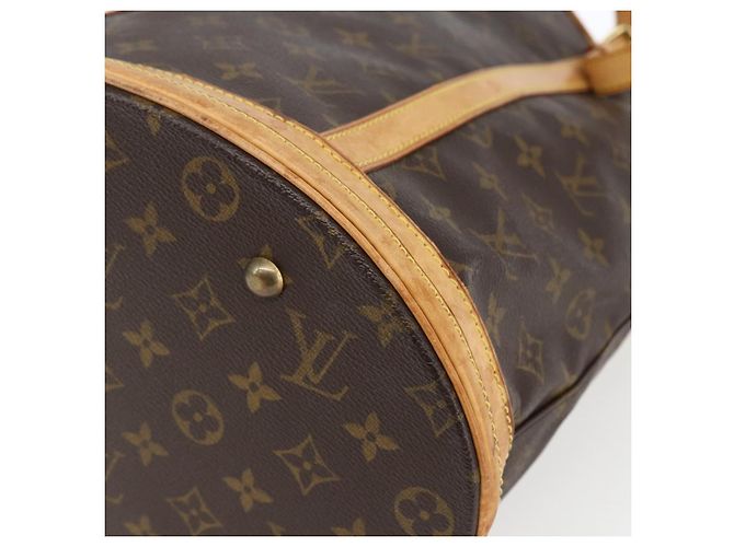 LOUIS VUITTON Borsa a Spalla Monogram Bucket GM M42236 LV Auth 163448 Monogramma - vista 9