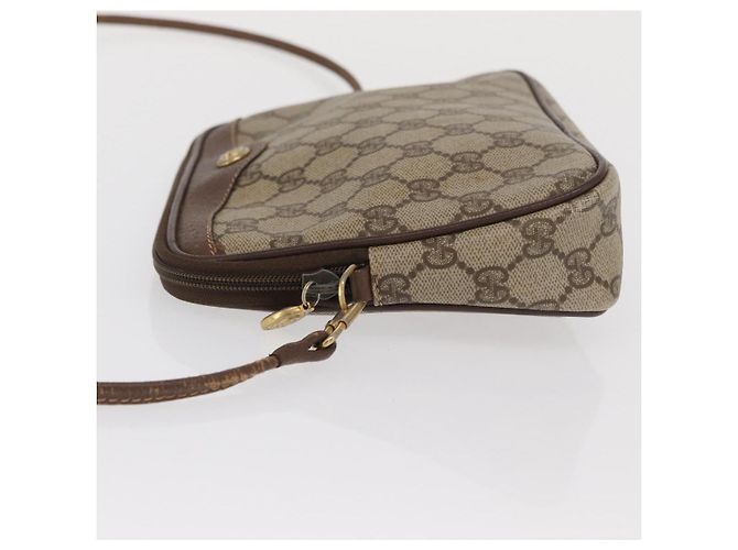 Gucci Borsa a Spalla GG Supreme PVC Beige Oro 97 02 068 Auth ep13164 D'oro - vista 4