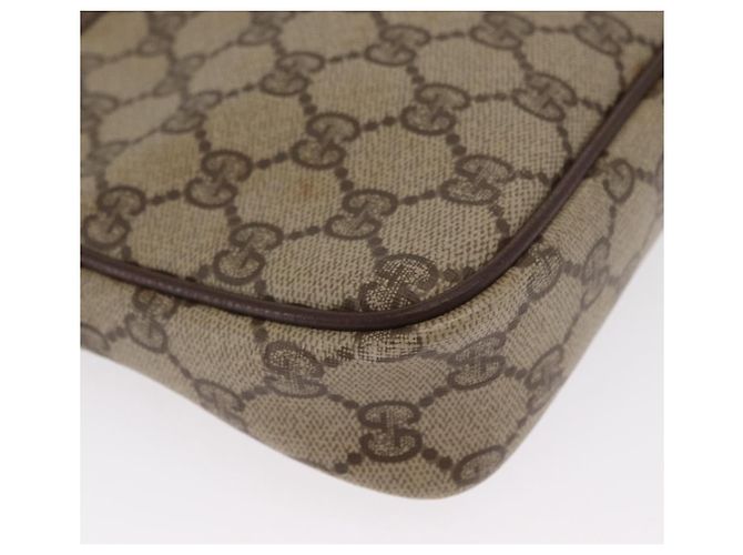 Gucci Borsa a Spalla GG Supreme PVC Beige Oro 97 02 068 Auth ep13164 D'oro - vista 9