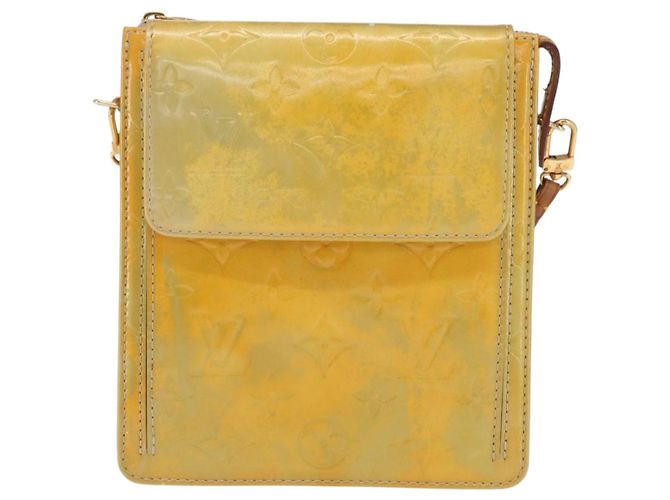 LOUIS VUITTON Bolsa de Accesorios Motto Monogram Vernis Gris M91030 LV Auth 169985 - vista 13