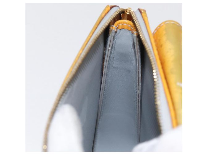 LOUIS VUITTON Bolsa de Accesorios Motto Monogram Vernis Gris M91030 LV Auth 169985 - vista 21