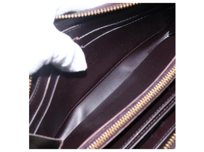 LOUIS VUITTON Zippy Lang Wallet Monogram Vernis Amarante M93522 LV Auth 169544 Bordeaux - Ansicht 10