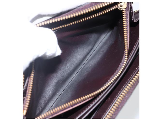 LOUIS VUITTON Zippy Lang Wallet Monogram Vernis Amarante M93522 LV Auth 169544 Bordeaux - Ansicht 11