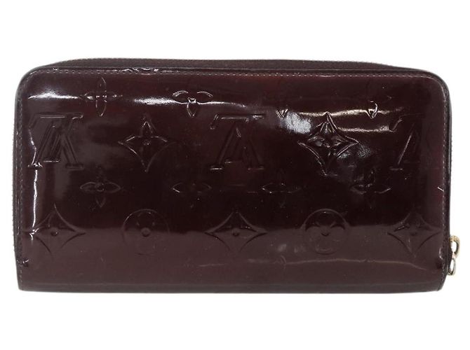 LOUIS VUITTON Zippy Lang Wallet Monogram Vernis Amarante M93522 LV Auth 169544 Bordeaux - Ansicht 2