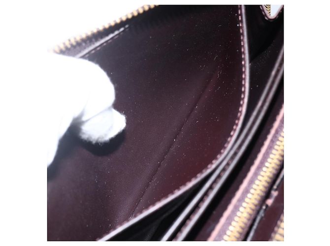 LOUIS VUITTON Zippy Lang Wallet Monogram Vernis Amarante M93522 LV Auth 169544 Bordeaux - Ansicht 21