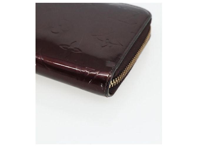 LOUIS VUITTON Zippy Lang Wallet Monogram Vernis Amarante M93522 LV Auth 169544 Bordeaux - Ansicht 7