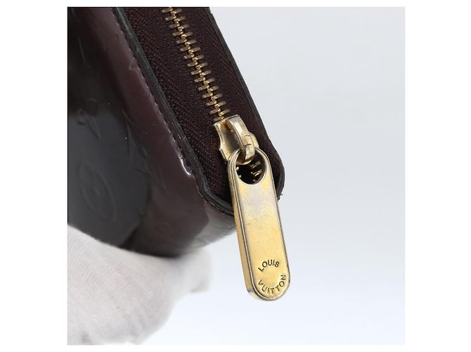 LOUIS VUITTON Zippy Lang Wallet Monogram Vernis Amarante M93522 LV Auth 169544 Bordeaux - Ansicht 8