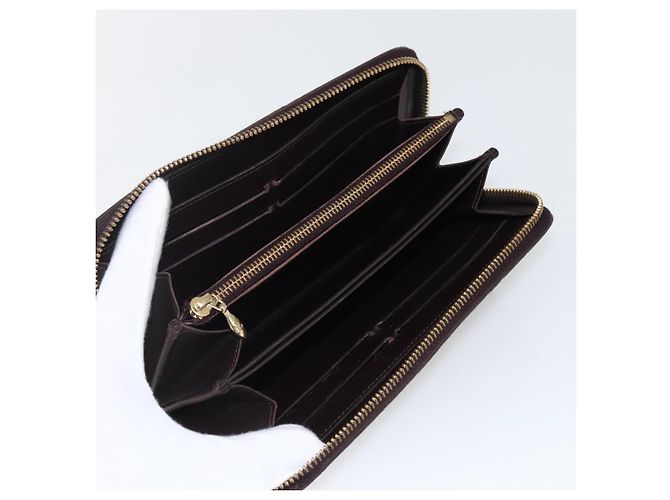 LOUIS VUITTON Zippy Lang Wallet Monogram Vernis Amarante M93522 LV Auth 169544 Bordeaux - Ansicht 9
