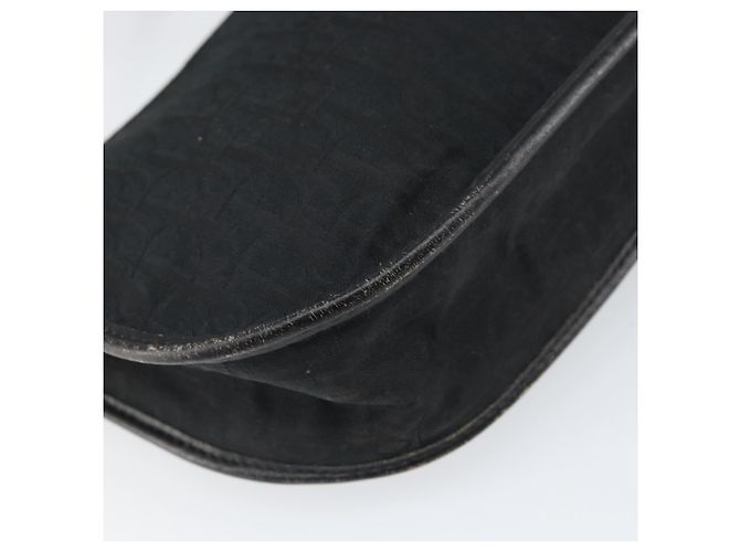 Borsa a Spalla in Tela Trotter Christian Dior Nero Oro Auth ep13136 D'oro - vista 16