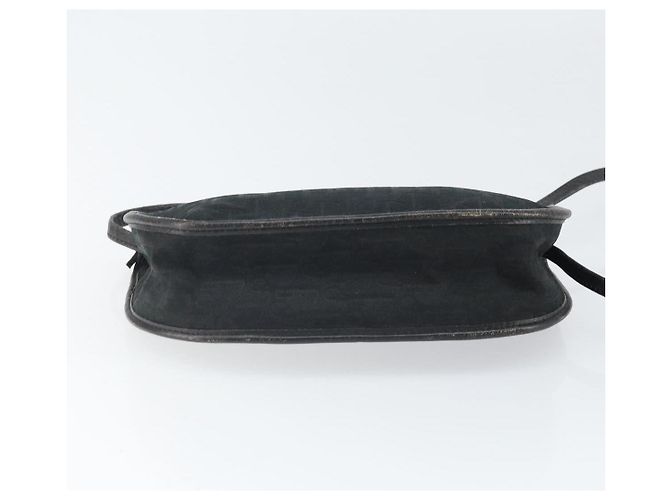 Borsa a Spalla in Tela Trotter Christian Dior Nero Oro Auth ep13136 D'oro - vista 5