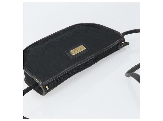 Borsa a Spalla in Tela Trotter Christian Dior Nero Oro Auth ep13136 D'oro - vista 6