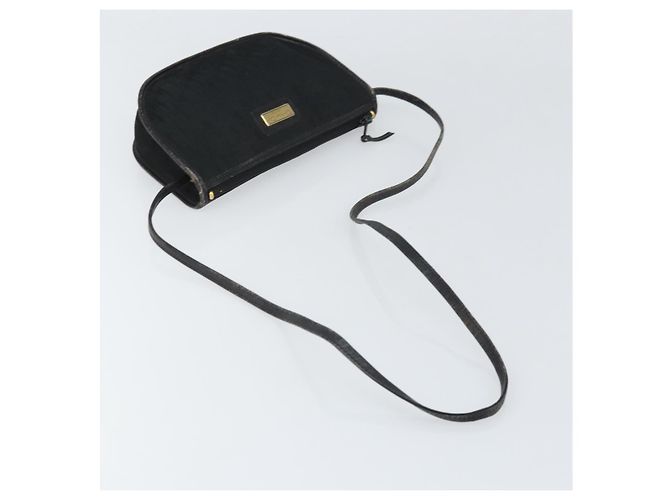 Borsa a Spalla in Tela Trotter Christian Dior Nero Oro Auth ep13136 D'oro - vista 7