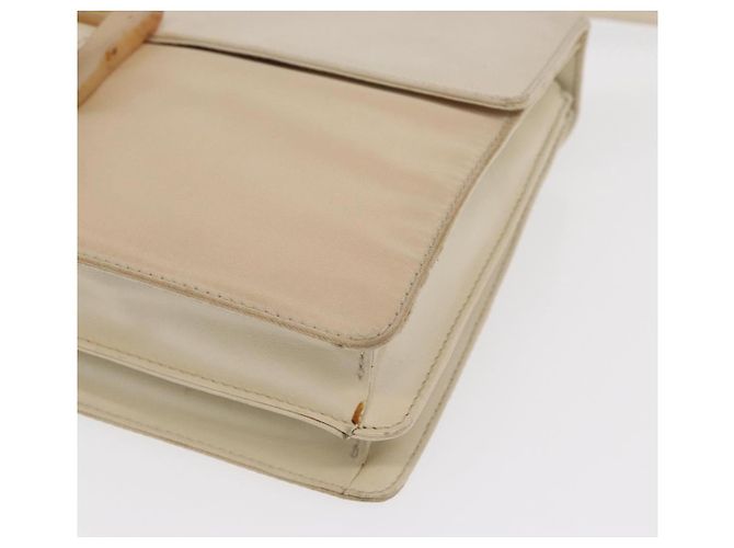 PRADA Schultertasche Nylon Beige Silber Authentisch bs33180 - Ansicht 14