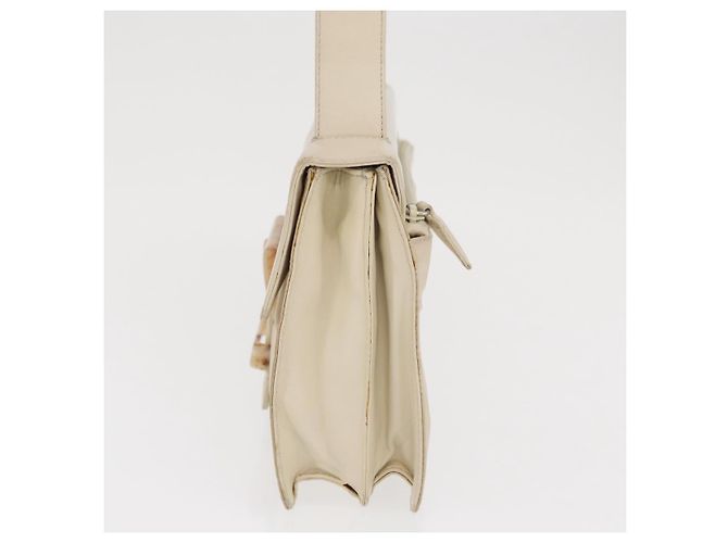 PRADA Schultertasche Nylon Beige Silber Authentisch bs33180 - Ansicht 3