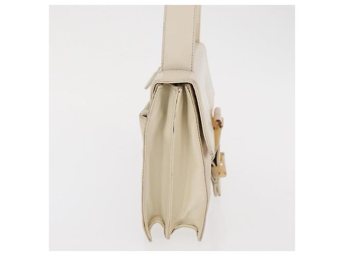 PRADA Schultertasche Nylon Beige Silber Authentisch bs33180 - Ansicht 4