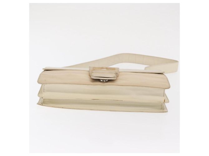 PRADA Schultertasche Nylon Beige Silber Authentisch bs33180 - Ansicht 5