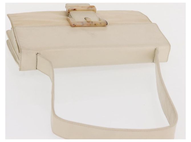 PRADA Schultertasche Nylon Beige Silber Authentisch bs33180 - Ansicht 6