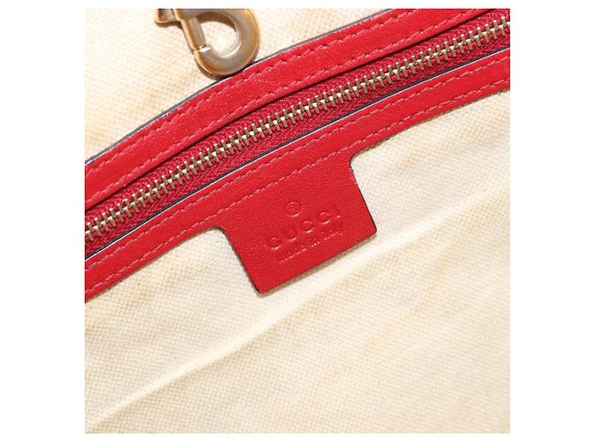 Gucci Borsa Tote GG Supreme in PVC Beige Oro Auth 170475 D'oro - vista 18