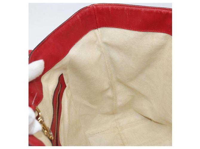 Gucci Borsa Tote GG Supreme in PVC Beige Oro Auth 170475 D'oro - vista 19