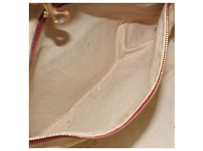 Gucci Borsa Tote GG Supreme in PVC Beige Oro Auth 170475 D'oro - vista 22