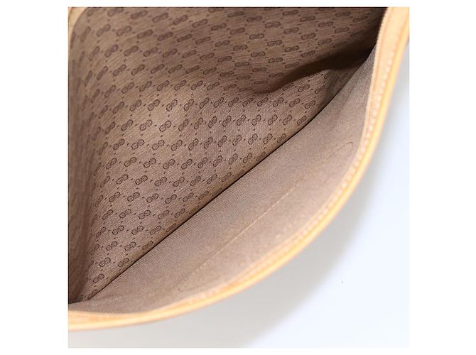 Gucci Borsa tote Micro GG Supreme in PVC beige e oro 002 39 0054 Auth ep13221 D'oro - vista 19