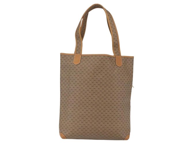 Gucci Borsa tote Micro GG Supreme in PVC beige e oro 002 39 0054 Auth ep13221 D'oro - vista 2
