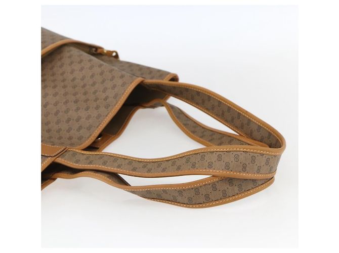 Gucci Borsa tote Micro GG Supreme in PVC beige e oro 002 39 0054 Auth ep13221 D'oro - vista 7
