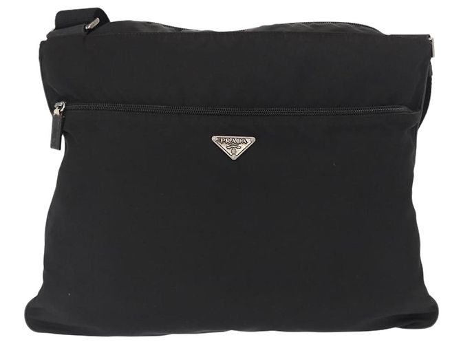 Borsa a Spalla PRADA Nylon Nero Argento Autentica 166693 - vista 13