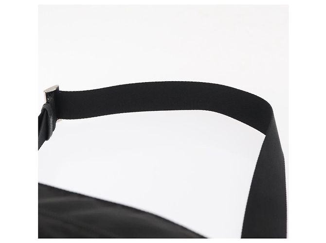 Borsa a Spalla PRADA Nylon Nero Argento Autentica 166693 - vista 14