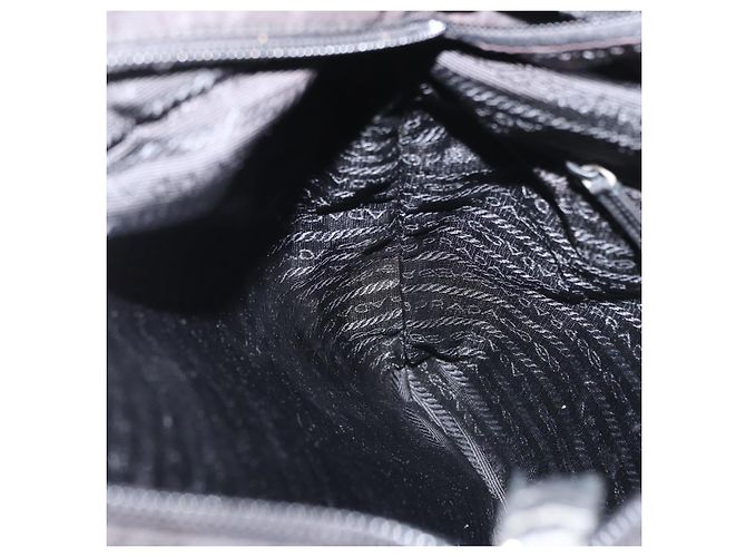 Borsa a Spalla PRADA Nylon Nero Argento Autentica 166693 - vista 21