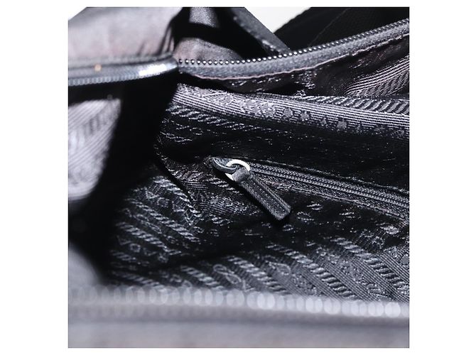 Borsa a Spalla PRADA Nylon Nero Argento Autentica 166693 - vista 22