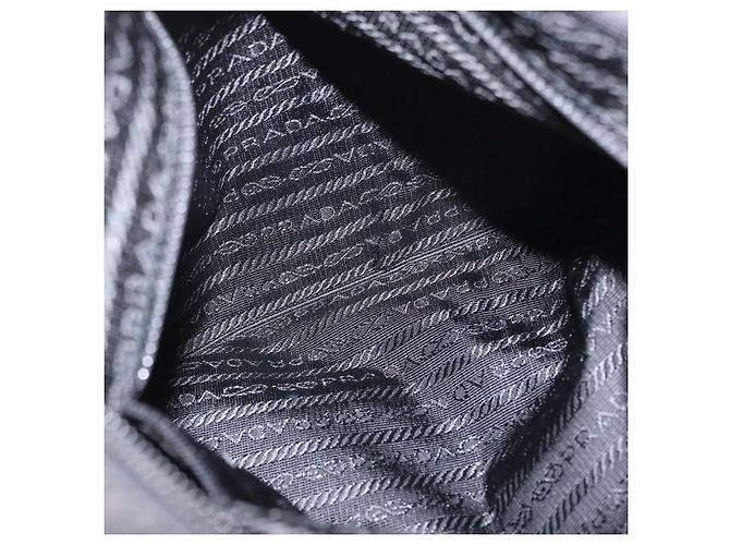 Borsa a Spalla PRADA Nylon Nero Argento Autentica 166693 - vista 23