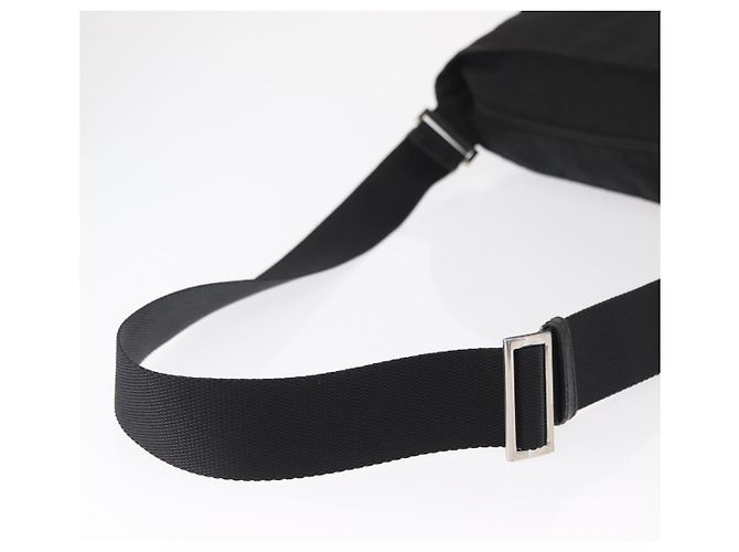 Borsa a Spalla PRADA Nylon Nero Argento Autentica 166693 - vista 7