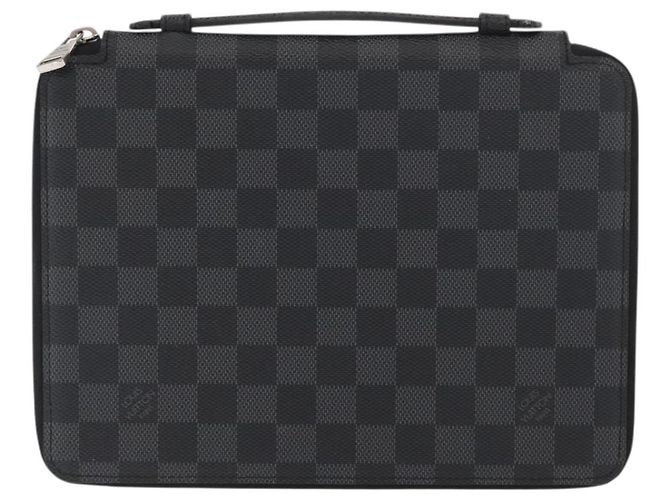 LOUIS VUITTON Custodia Essenziale per iPad Damier Graphite N63034 LV Auth 170602V Damier ebene - vista 13