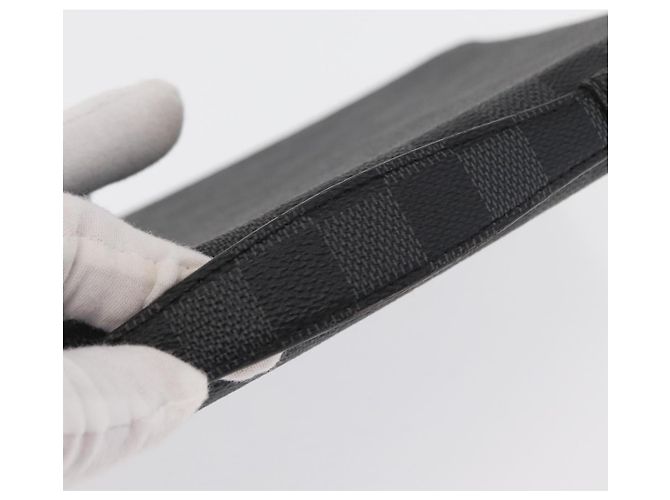 LOUIS VUITTON Custodia Essenziale per iPad Damier Graphite N63034 LV Auth 170602V Damier ebene - vista 7