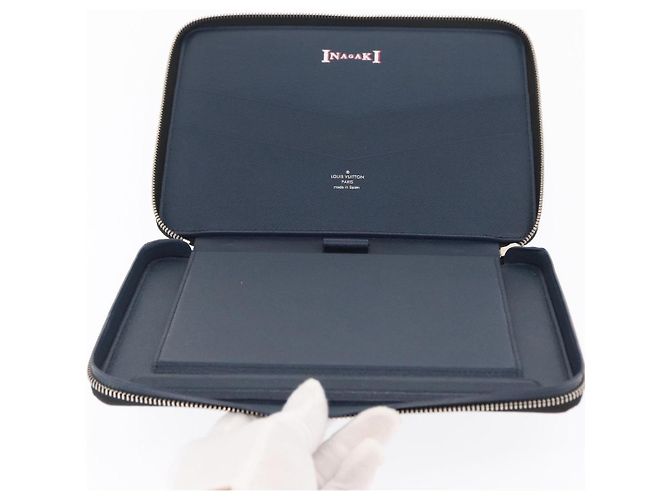 LOUIS VUITTON Custodia Essenziale per iPad Damier Graphite N63034 LV Auth 170602V Damier ebene - vista 9