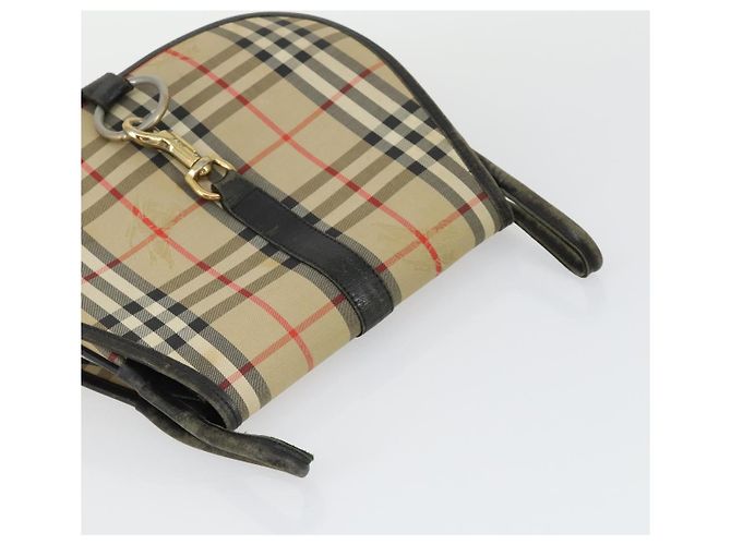 Borsa a Spalla Nova Check Burberry 2 Pezzi Beige Auth 165995 - vista 14