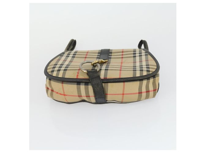 Borsa a Spalla Nova Check Burberry 2 Pezzi Beige Auth 165995 - vista 16