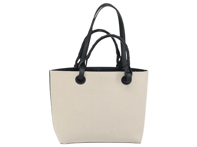 LOEWE - Anagram Susuwatari Tasche aus Canvas 2way beige Auth 149908SM Silber Blau - Ansicht 2