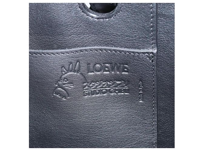LOEWE - Anagram Susuwatari Tasche aus Canvas 2way beige Auth 149908SM Silber Blau - Ansicht 20