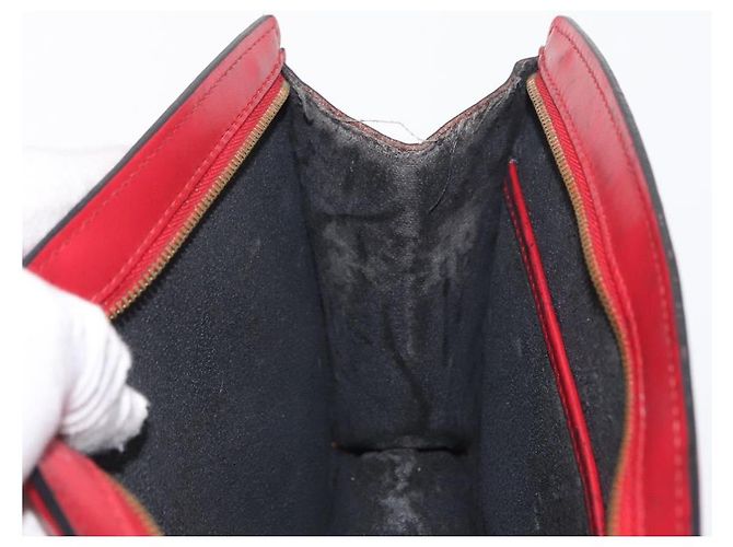 LOUIS VUITTON Clutch Trousse Crete Epi Rosso M48407 LV Auth 170589 - vista 11