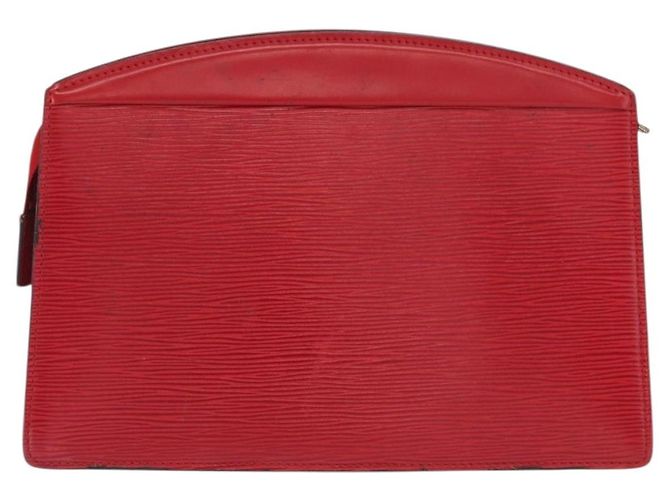 LOUIS VUITTON Clutch Trousse Crete Epi Rosso M48407 LV Auth 170589 - vista 2
