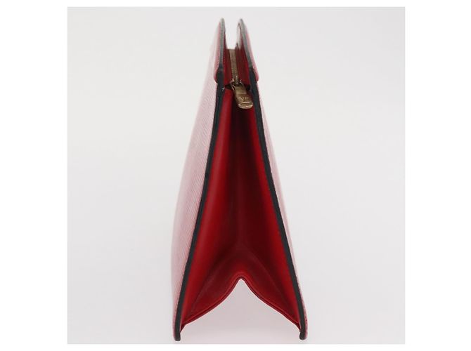 LOUIS VUITTON Clutch Trousse Crete Epi Rosso M48407 LV Auth 170589 - vista 4