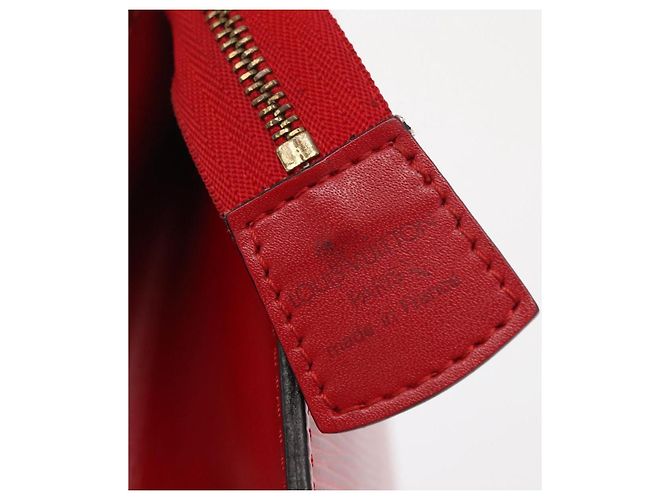 LOUIS VUITTON Clutch Trousse Crete Epi Rosso M48407 LV Auth 170589 - vista 8