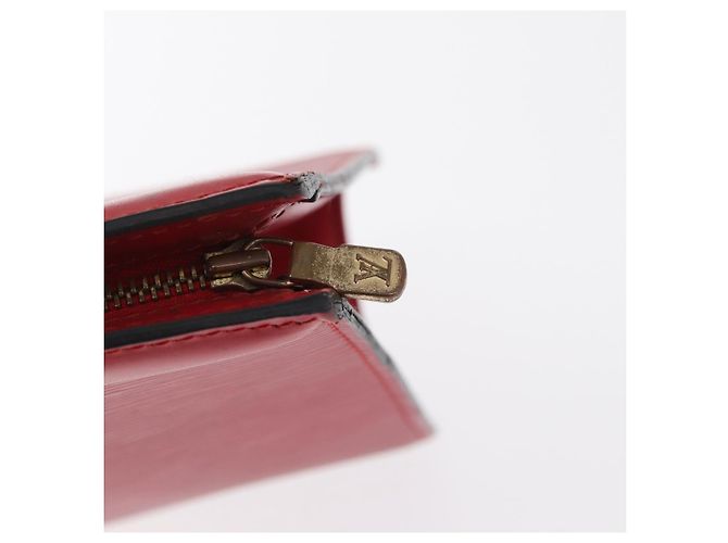 LOUIS VUITTON Clutch Trousse Crete Epi Rosso M48407 LV Auth 170589 - vista 9