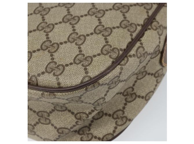 Borsa Sherry Line GG Supreme Web di GUCCI in PVC beige e oro 89 02 077 Auth BA10130 D'oro - vista 16