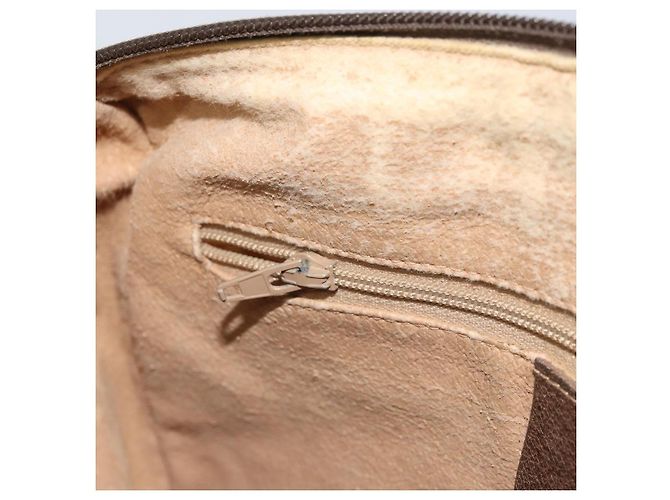 Borsa Sherry Line GG Supreme Web di GUCCI in PVC beige e oro 89 02 077 Auth BA10130 D'oro - vista 22