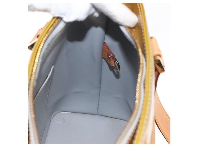 LOUIS VUITTON Borsa a Mano Monogram Vernis Houston Grigio M91053 LV Auth ep13299 - vista 20